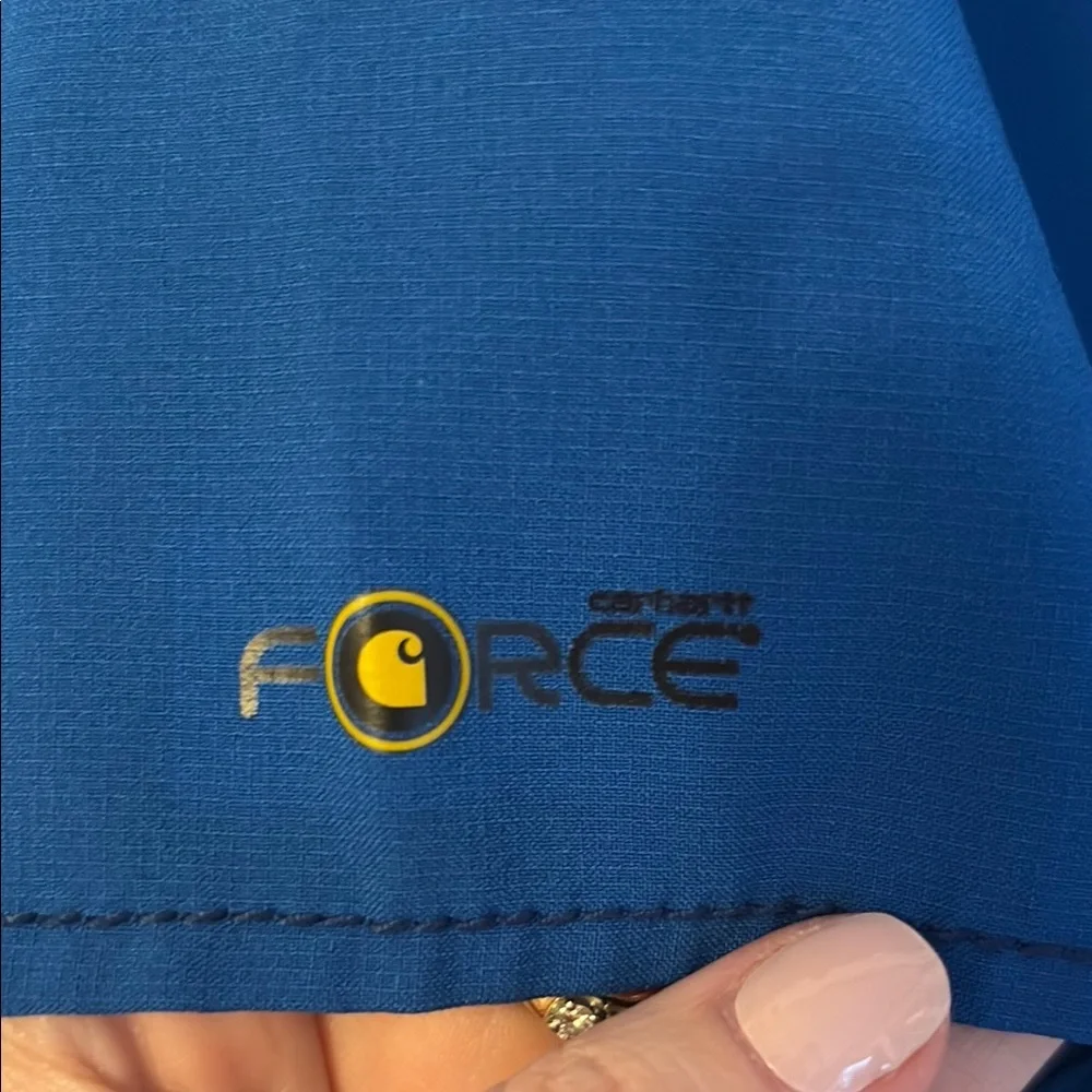 Carhartt Blue Scrub Top - Picture 2 of 6